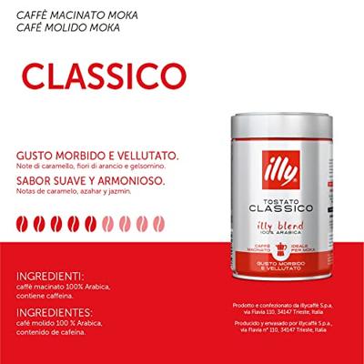 illy - Gemalen Koffie - Classico (moka maling)