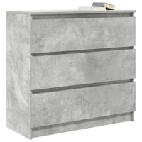 Dressoir 80x35x76 cm spaanplaat betongrijs - thumbnail