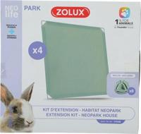 Zolux neolife neopark konijn uitbereidingsset gesloten panelen - thumbnail