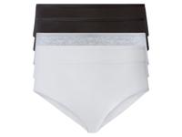 esmara 5 dames hipsters (XXL (52/54), Zwart/grijs/wit) - thumbnail