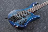 Ibanez Bass Workshop EHB1505MS-PLF Pacific Blue Burst Flat elektrische basgitaar - thumbnail
