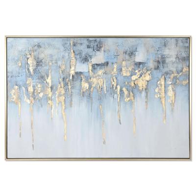 Schilderij Home ESPRIT Blauw Wit Abstract Modern 187 x 3,8 x 126 cm