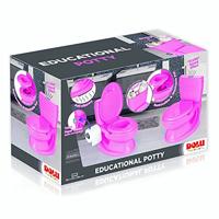 Dolu Educatief Kinder Toilet met Geluid Roze - thumbnail