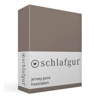 Schlafgut Schlafgut Pure Jersey Hoeslaken S - 90x190 - 100x220 790 Sand Deep - thumbnail