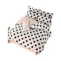 Beddengoedset - 1 dekbedovertrek 220 x 240 cm + 2 kussenslopen 60 x 60 cm - 65% katoen, 35% polyester - Wit - thumbnail