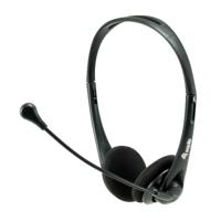 Equip 245304 stereo headset with mute, headset, head-band, office/call center, black, binaural, 1.8 - thumbnail
