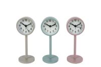 Klok Rikki S roze/groen/beige 3 assorti metaal 1xLR44in - thumbnail