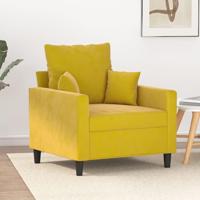 Fauteuil 60 cm fluweel geel - thumbnail