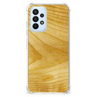 Samsung Galaxy A23 Stevig Telefoonhoesje Licht Hout - thumbnail