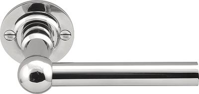 Formani FERROVIA FVL110/52 deurkruk L-model ongeveerd op rozet - gepolijst RVS