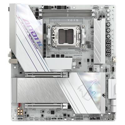 Gigabyte X870 AORUS TACHYON ICE Moederbord Socket AMD AM5 Vormfactor ATX Moederbord chipset AMD® X870 Gigabyte X870 AORUS TACHYON ICE Moederbord Socket AMD AM5 Vormfactor ATX Moederbord chipset AMD® X870