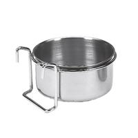 Nobby roestvrij stalen nap met bevestiging ring met haak 15,0 cm 0,85 ltr - thumbnail