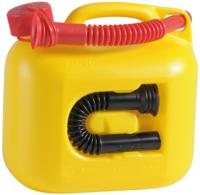 Hünersdorff jerrycan "premium (un) " gasoline canister 5l yell plastic, un - thumbnail