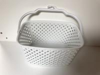 Wasknijpermandje kunststof wit - thumbnail