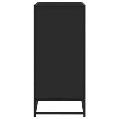 Dressoir 62x35x76 cm bewerkt hout zwart