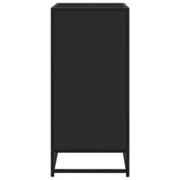 Dressoir 62x35x76 cm bewerkt hout zwart - thumbnail