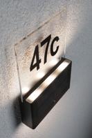 Paulmann 94577 Neda Huisnummerlamp op zonne-energie Energielabel: A (A - G) 1 W Warmwit Antraciet - thumbnail