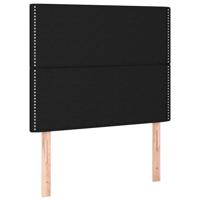 Bedframe zonder matras 80x200 cm stof zwart - thumbnail