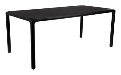Zuiver Eettafel 'Storm' Essenhout, 180 x 90cm, kleur Zwart Zuiver Eettafel 'Storm' Essenhout, 180 x 90cm, kleur Zwart