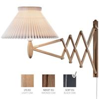 LE KLINT Sax 234-1/21 Wandlamp - Zwart eiken met papieren kap - Wit - thumbnail