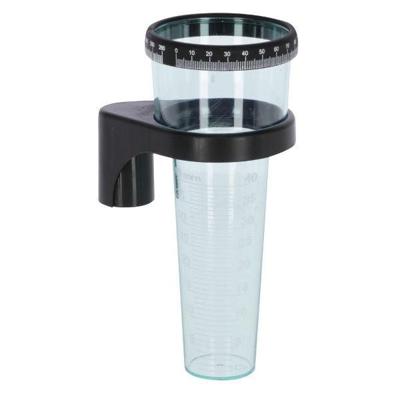 Regenmeter met stokhouder geheugenring