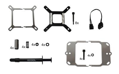Alphacool Eisblock XPX Aurora Edge Acryl Black cpu-koeler - thumbnail