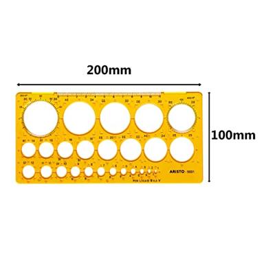 Aristo AR-5031 Cirkelsjabloon 1-36 Mm 25 Cirkels