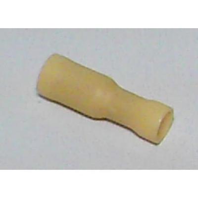 Bofix kabelschoen amp vrouw rond 4,0mm geel (25st)