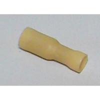 Bofix kabelschoen amp vrouw rond 4,0mm geel (25st) - thumbnail