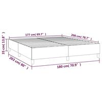 Boxspringframe fluweel donkerblauw 180x200 cm - thumbnail