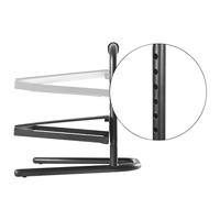 LogiLink EO0007 LogiLink - Fußauflage Voetensteun (b x d) 40 cm x 33.9 cm Ergonomisch, In hoogte verstelbaar, Met schuimstoflaag Zwart - thumbnail