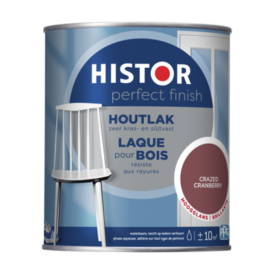 Histor Perfect Finish Houtlak Hoogglans - Crazed Cranberry