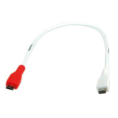 VALUE USB 2.0 Oplaadkabel, Micro B male / male, 0,3m VALUE USB 2.0 Oplaadkabel, Micro B male / male, 0,3m