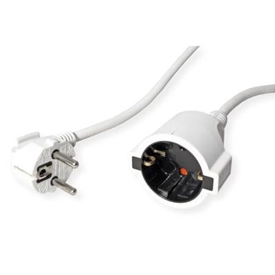 BACHMANN geaarde verlengkabel, 230VAC, wit, 5 m