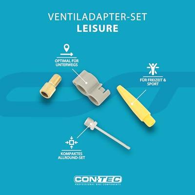 CONTEC ventiladapter-set "leisure" ct valve ada.set freizeit with diff. adapters