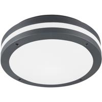 LED Plafondlamp - Trion Keraly - Opbouw Rond - Bewegingssensor - Waterdicht - 12W - Mat Antraciet - Kunststof - thumbnail