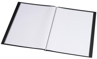 Rillstab showalbum A4 50 tassen, zwart