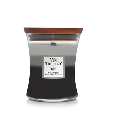 WoodWick trilogy warm woods medium candle
