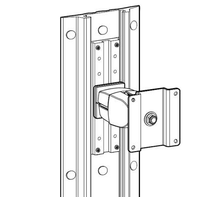 Ergotron DIN-rail Geschikt voor serie: Ergotron Arms houder Aluminium