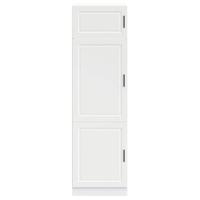 Keukenkast Porto bewerkt hout wit - thumbnail