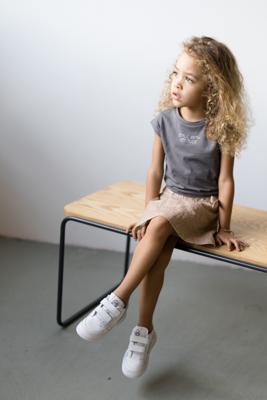 LEVV Meisjes rok - Noor - Zand stippen AOP