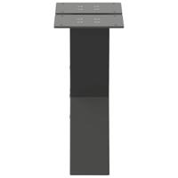 Salontafelpoten 2 st X-vormig 40x(30-31) cm staal antraciet - thumbnail