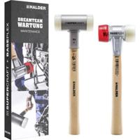 Halder Aktionsbox Dreamteam 3366s001 Hamerset Terugslagvrij 1100 g 130 mm 2 stuk(s) - thumbnail
