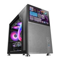 Mars Gaming MC-LCD 8 IPS Mini Tower Tempered Glass Zwart - thumbnail