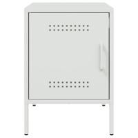 Nachtkastje 36x39x50,5 cm staal wit - thumbnail