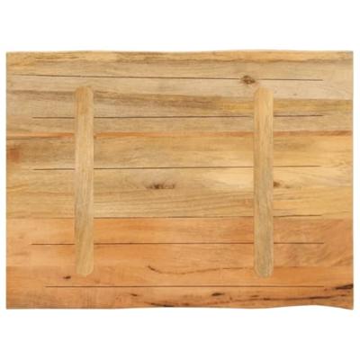 Tafelblad met natuurlijke rand 80x60x3,8 cm massief mangohout