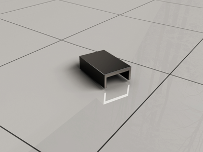 Wiesbaden Afdekkapje Slim tbv Muurprofiel Mat Zwart