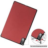 3-Vouw sleepcover hoes - Lenovo Tab P11 Pro - Bordeaux Rood - thumbnail