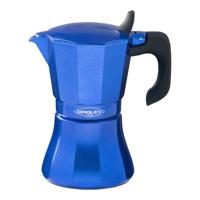 Italiaanse Koffiepot Oroley Petra Blauw Aluminium 6 Kopjes - thumbnail