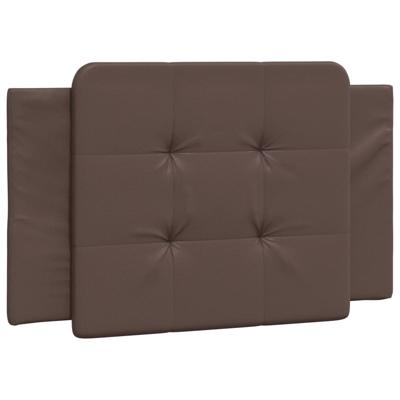 Bedframe met LED-verlichting kunstleer bruin 160x200 cm